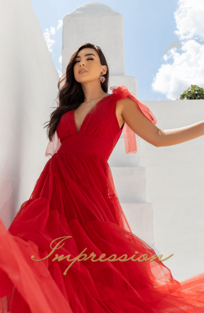 Vestido de Festa Longo Vermelho - Imagem 3
