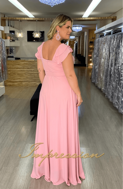Vestido de Festa Longo Plus Size Rose - Imagem 3