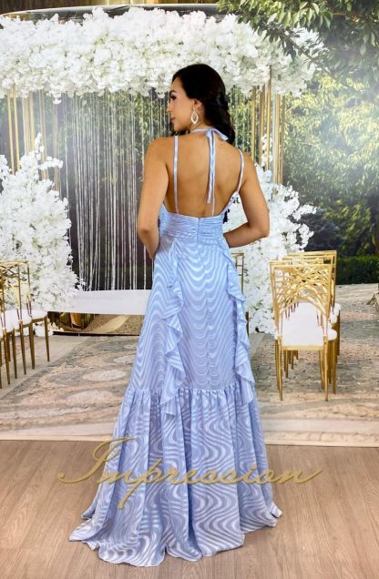 Vestido de Festa Longo Azul Serenity - Image 3
