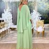 Vestido de Festa Longo Plus Size Verde Menta - Imagem 3