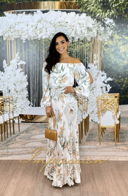 Vestido de Festa Longo Estampado - Image 2
