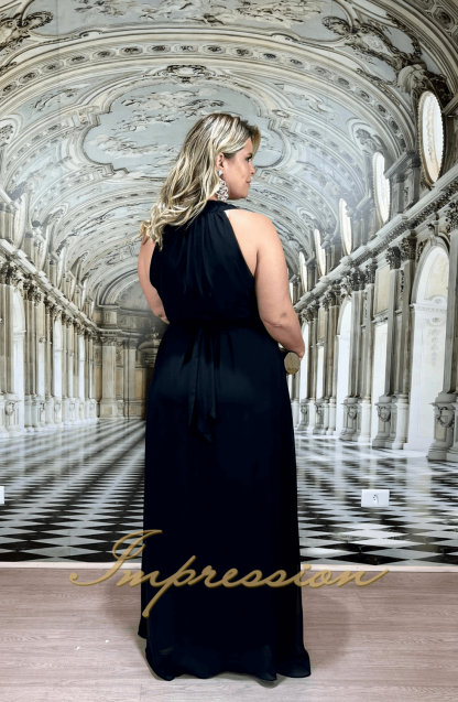 Vestido de Festa Longo Plus Size Preto - Imagem 3