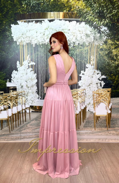 Vestido de Festa Longo Rose - Image 3