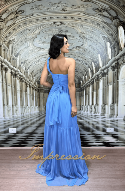 Vestido de Festa Longo Azul Serenity - Imagem 3