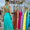 Vestido de Festa Longo Tule Fenda - Imagem 3