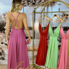 Vestido de Festa Longo em Musseline - Imagem 3