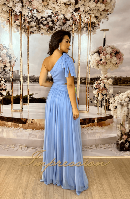 Vestido de Festa Longo Azul Serenity - Image 2