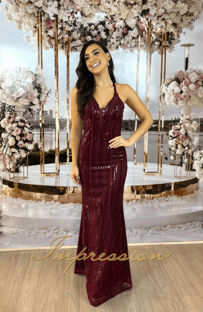 Vestido de Festa Longo Marsala - Imagem 2