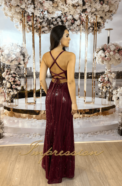 Vestido de Festa Longo Marsala - Imagem 3