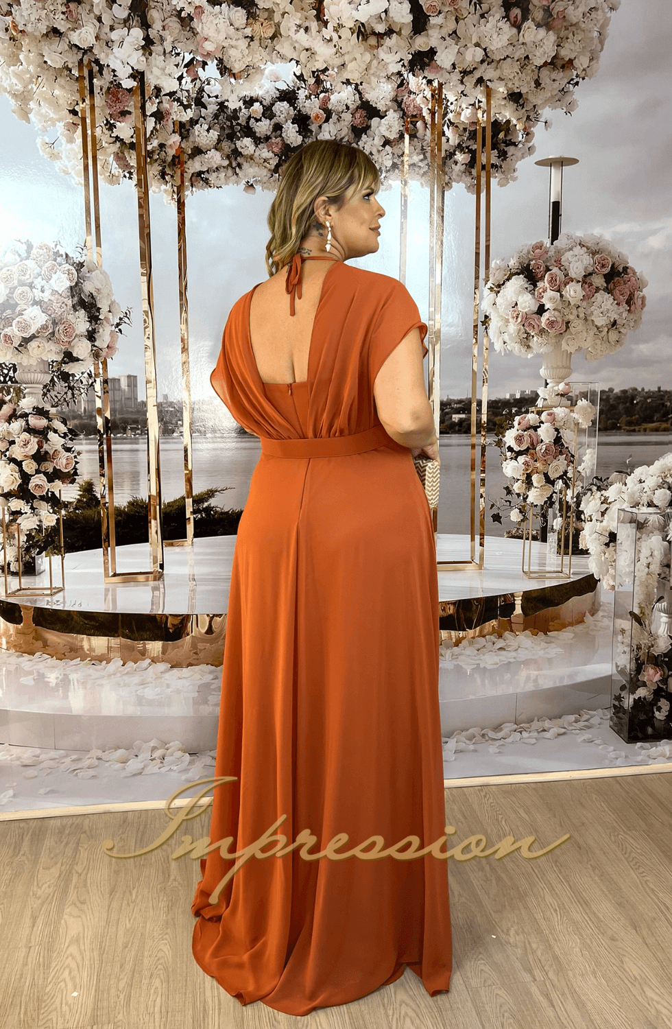 Vestido de festa plus size hot sale para senhoras