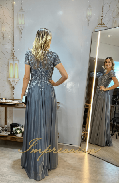Vestido de Festa Longo em Pedraria - Image 3