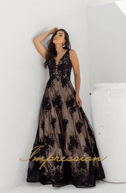 Vestido de Festa Longo Preto - Image 2