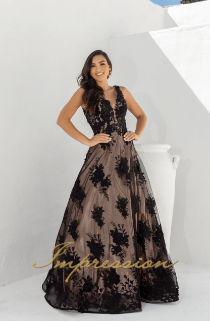 Vestido de Festa Longo Preto - Image 4