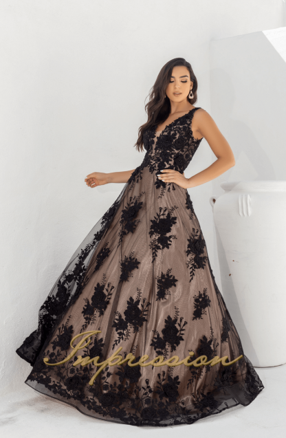 Vestido de Festa Longo Preto - Image 3