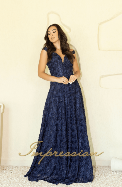 Vestido de Festa Longo Azul Marinho - Imagem 4