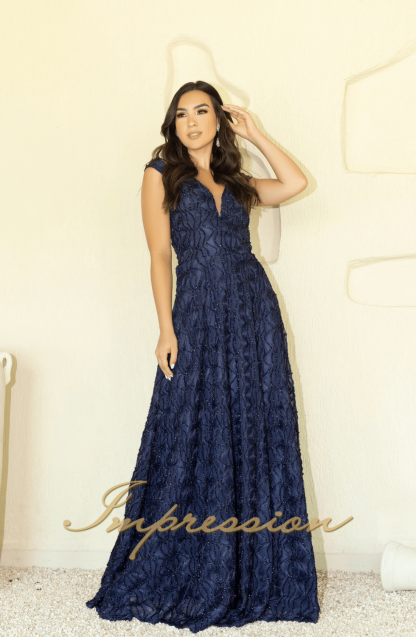 Vestido de Festa Longo Azul Marinho - Imagem 3