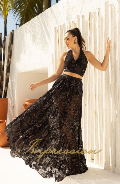 Conjunto de Festa Preto Brilho - Imagem 2