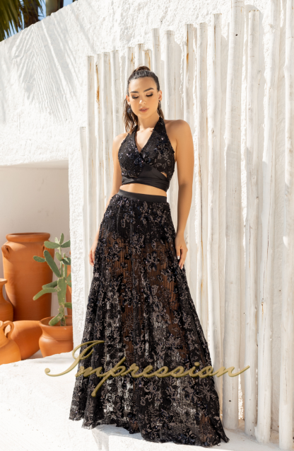 Conjunto de Festa Preto Brilho - Imagem 3