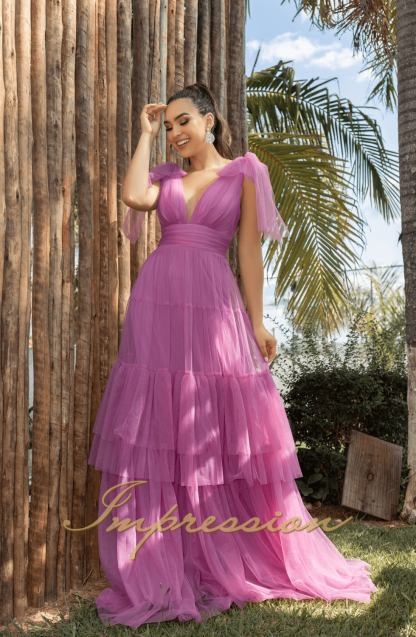 Vestido de Festa Longo Orquidea - Imagem 3