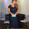 Vestido de Festa Longo Plus Size Marinho - Imagem 2