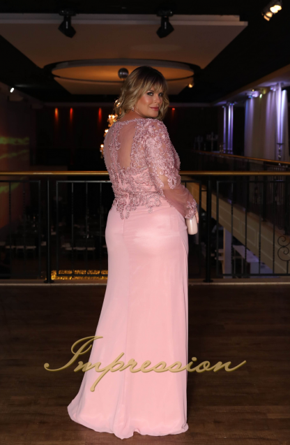 Vestido de Festa Longo Plus Size Rose - Image 5
