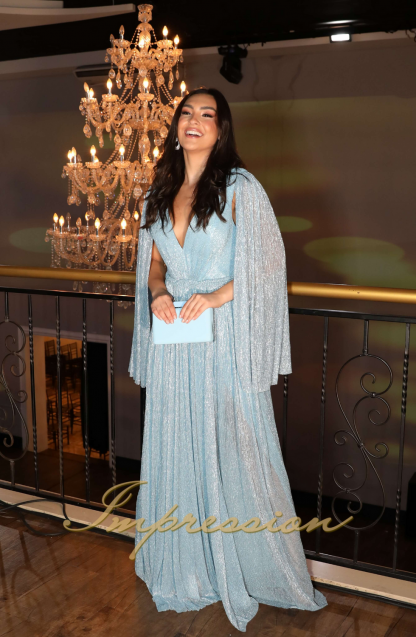 Vestido de Festa Longo Azul Serenity Removível - Image 4