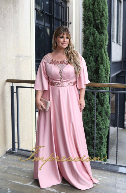 Vestido de Festa Longo Plus Size Rose - Image 3