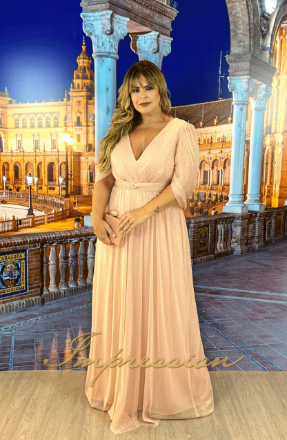Vestido de Festa Longo Plus Size Rose - Imagem 2
