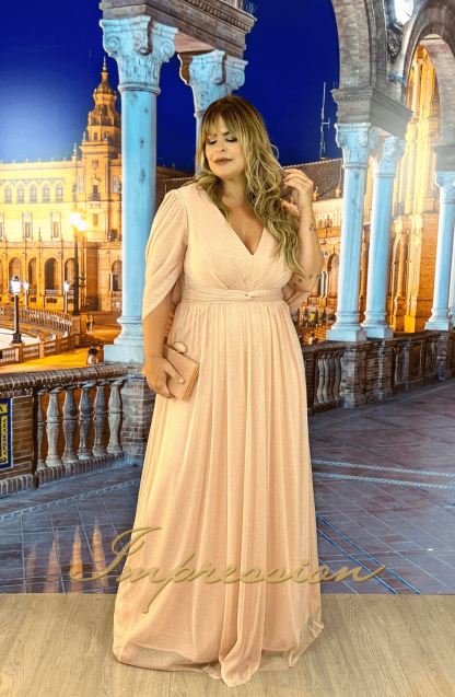 Vestido de Festa Longo Plus Size Rose - Imagem 3