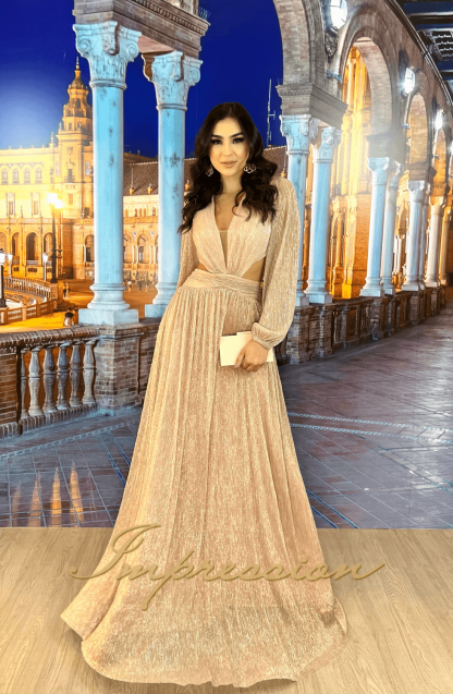 Vestido de Festa Longo Rose - Image 2