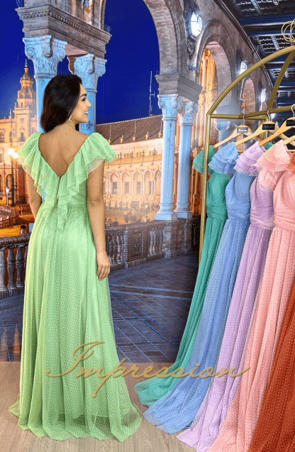 Vestido de Festa Longo Verde Menta - Imagem 2