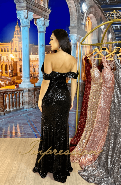Vestido de Festa Longo Preto - Imagem 2