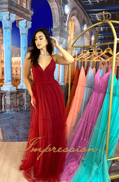 Vestido de Festa Longo Marsala - Imagem 4