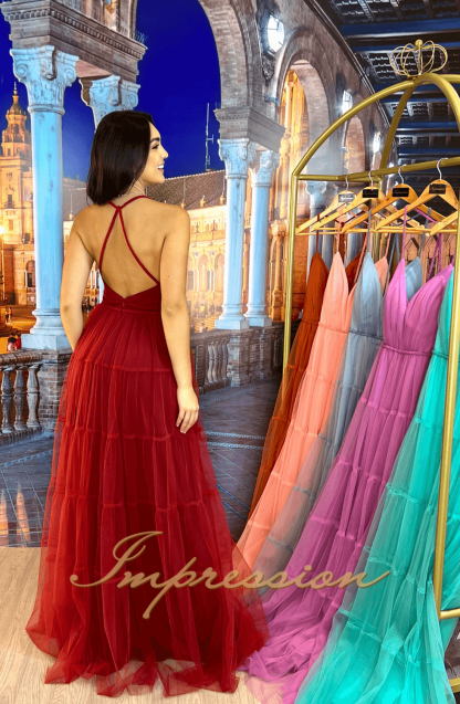 Vestido de Festa Longo Marsala - Imagem 2