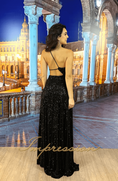 Vestido de Festa Longo Preto - Image 2