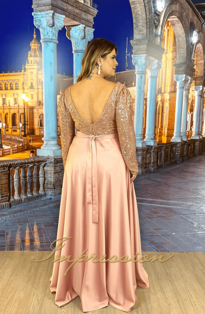 Vestido de Festa Longo Plus Size Rose - Imagem 2