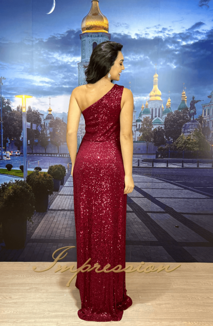 Vestido de Festa Longo Marsala - Image 2