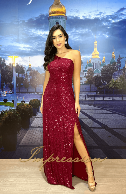 Vestido de Festa Longo Marsala - Image 3