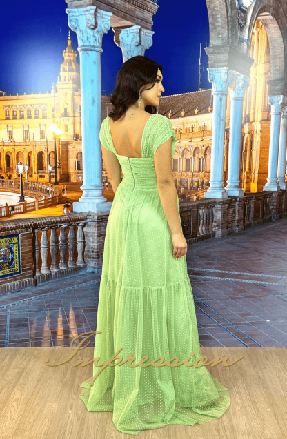 Vestido de Festa Longo Verde Menta - Imagem 2
