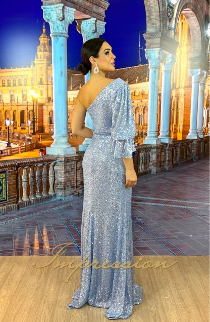 Vestido de Festa Longo Azul Serenity - Image 2