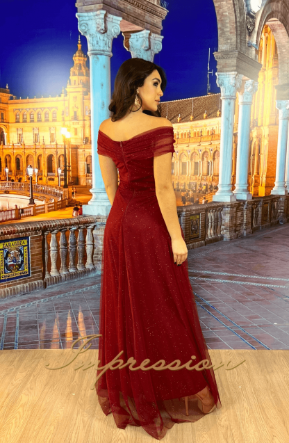 Vestido de Festa Longo Marsala - Imagem 2