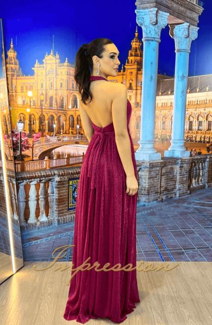 Vestido de Festa Longo Fucsia - Image 2