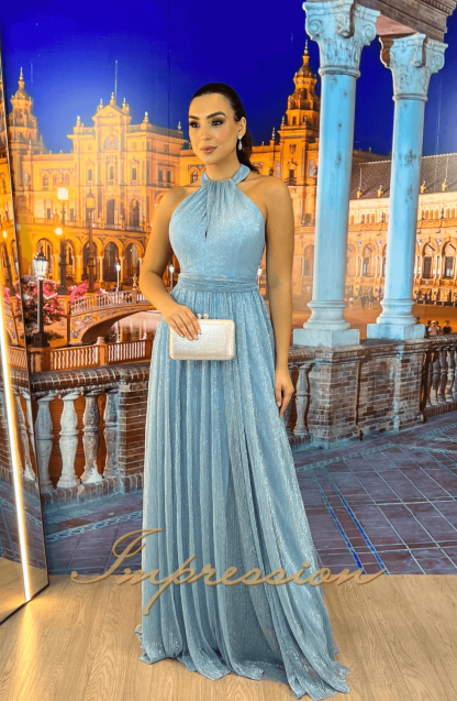 Vestido de Festa Longo Azul Serenity - Imagem 3