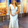 Vestido de Festa Longo Plus Size Azul Serenity - Imagem 3