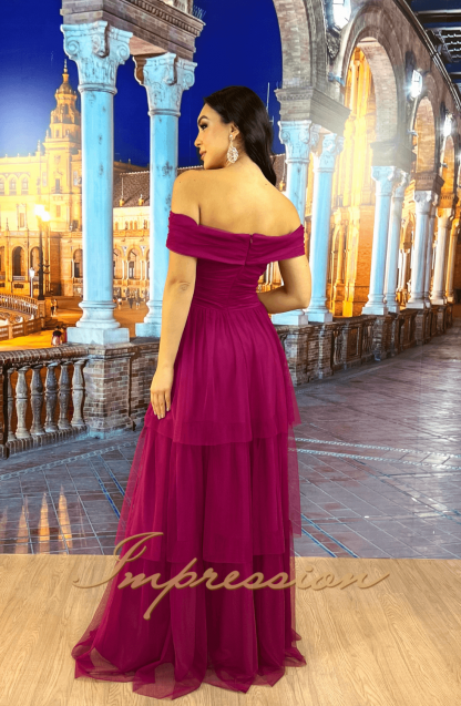 Vestido de Festa Longo Fucsia - Image 2