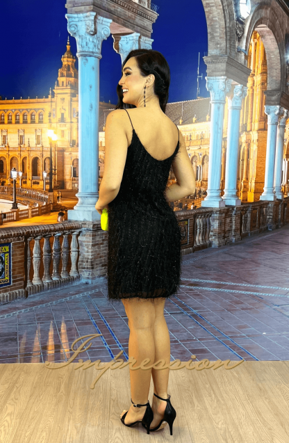 Vestido de Festa Curto Preto - Image 2