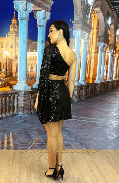 Vestido de Festa Curto Preto - Image 2