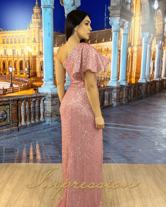 Vestido de Festa Longo Rose