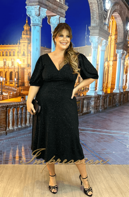 Vestido de Festa Midi Preto - Imagem 3
