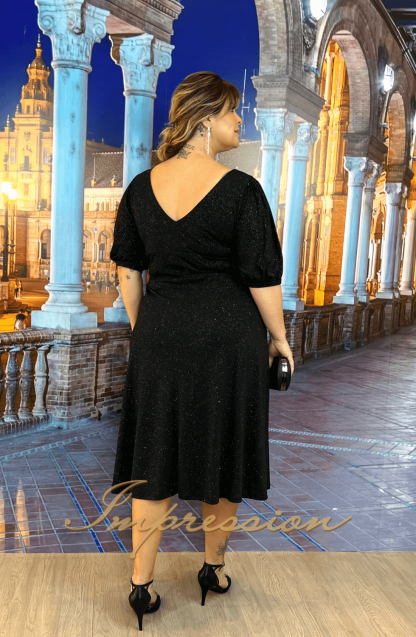 Vestido de Festa Midi Preto - Imagem 2